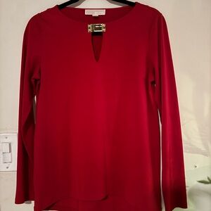 Michael Kors Scarlet Keyhole Blouse